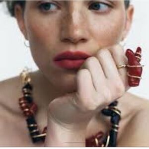 ZARA FAUX CORAL RING - SIZE SMALL - NWT